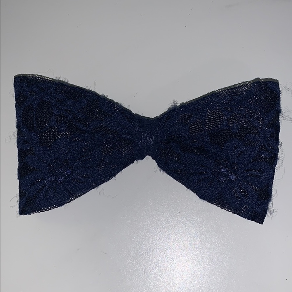 Navy Blue Hair Bow